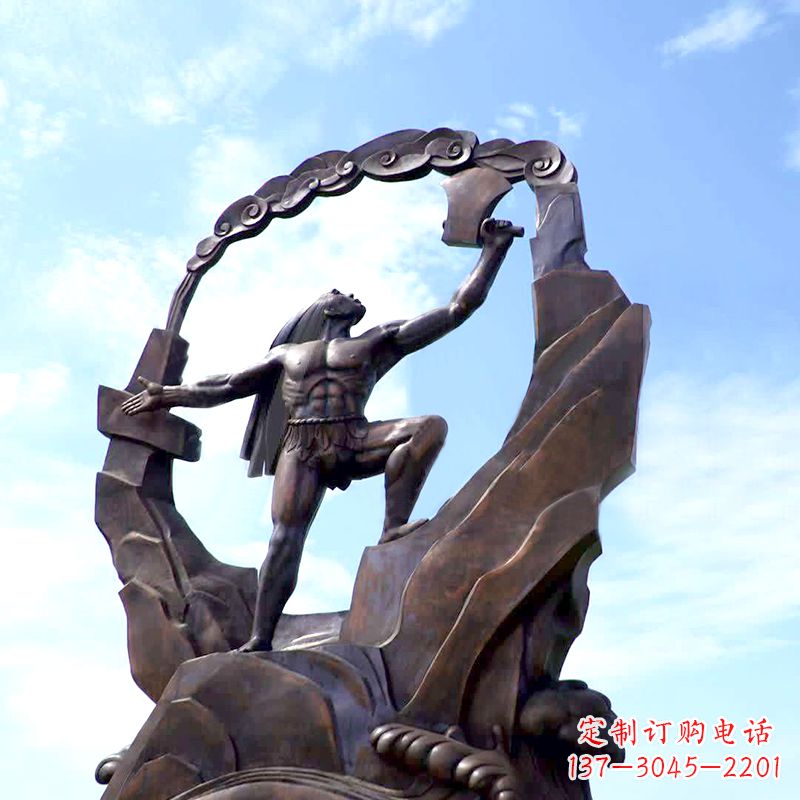 内江传承神话,展现气势—盘古大型景观雕塑