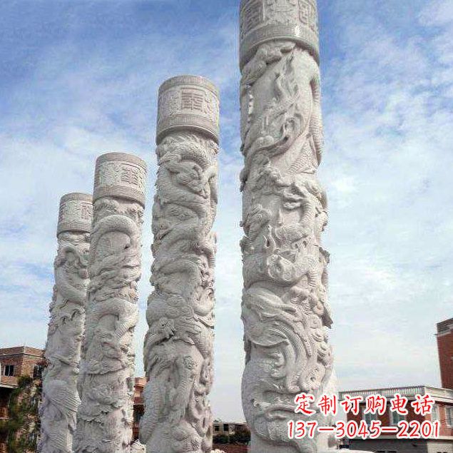 内江精美石雕龙雕塑,释放神秘力量