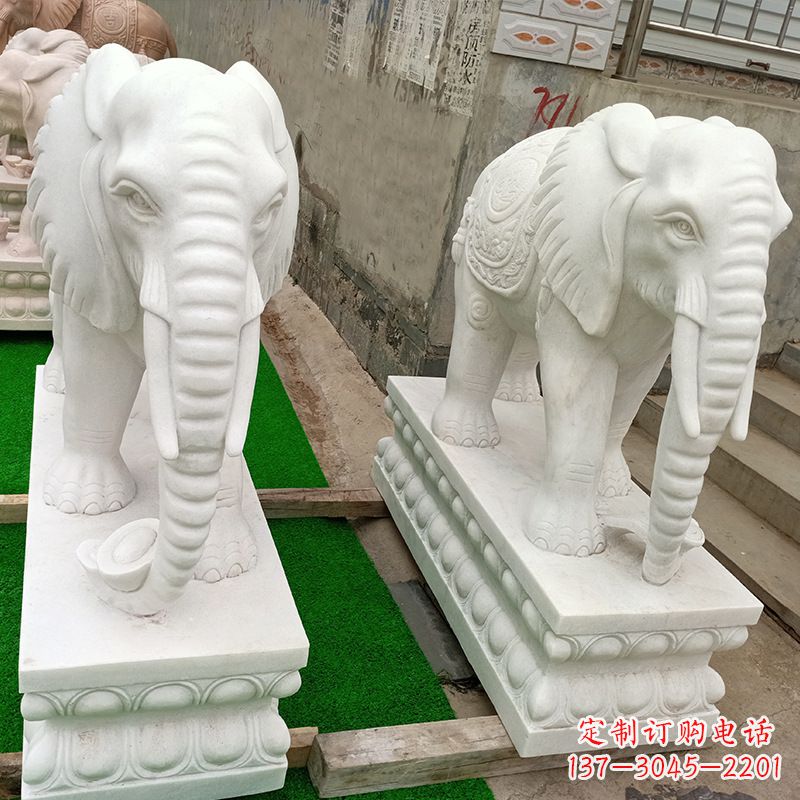内江中领雕塑推出的天然石头大象雕塑,雕塑形象…