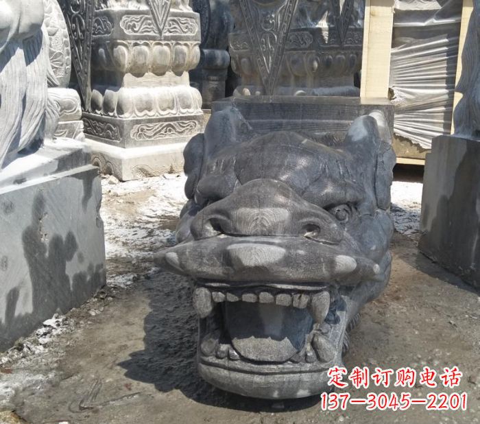 内江传承巨龙传说的高品质龙头雕塑