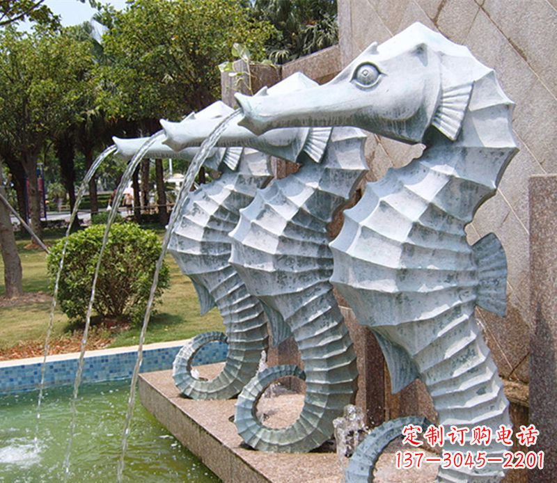 内江喷水海马石雕