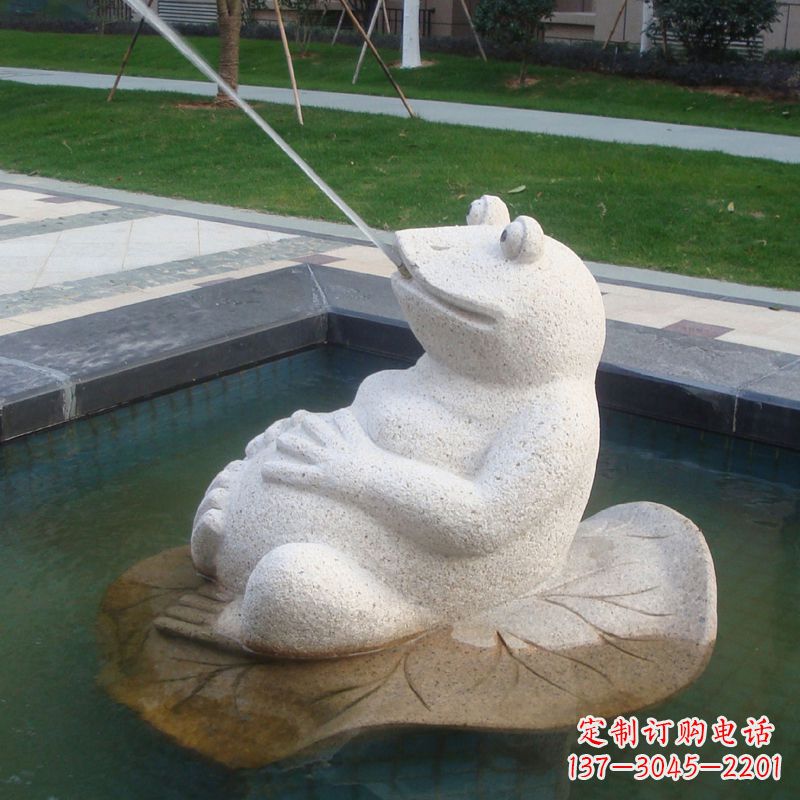 内江无边界精致艺术——喷水青蛙石雕