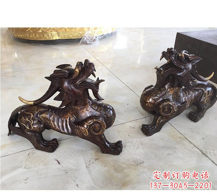 内江浙江中领雕塑:高质量貔貅铜雕像