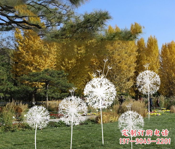 内江中领雕塑:精美不锈钢蒲公英雕塑