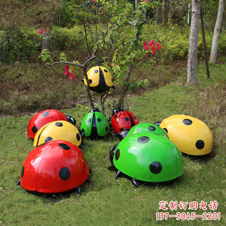 内江儿童可爱的七星瓢虫卡通雕塑