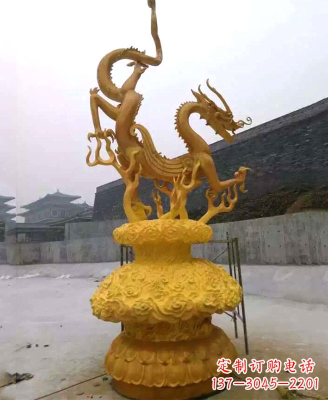 内江中领雕塑专业定制华丽的龙雕塑,集艺术设计…