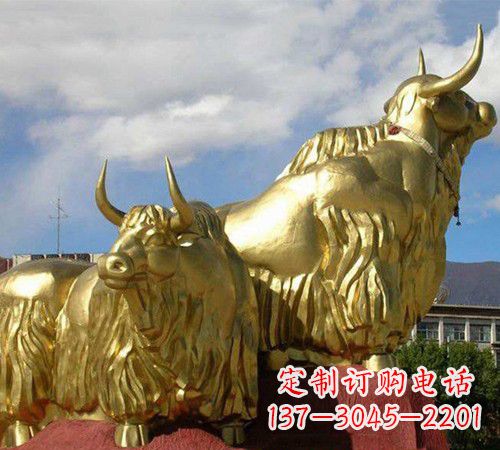 内江牦牛铜雕,传承西藏文化的质朴美感