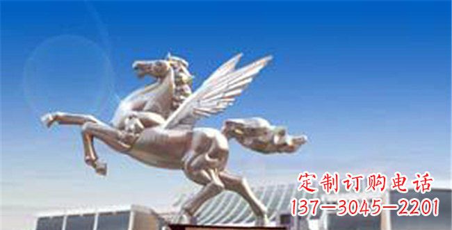 内江企业不锈钢飞马腾飞雕塑