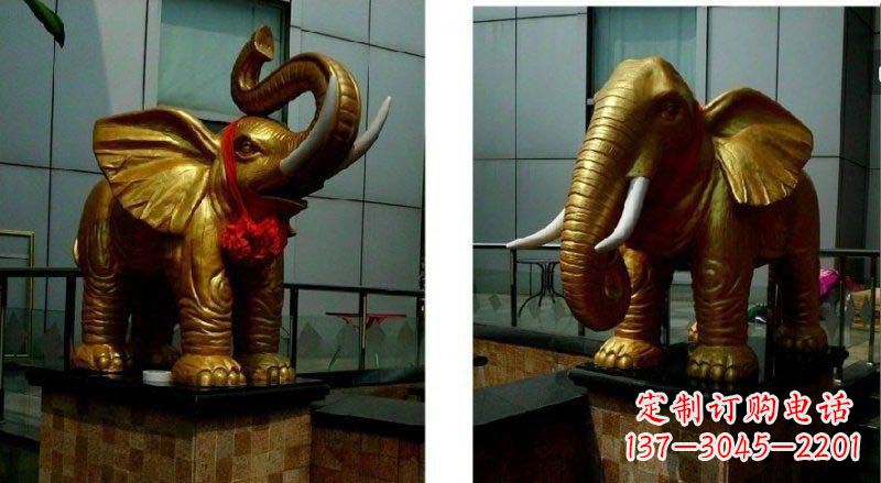 内江专业定制:大象铜雕