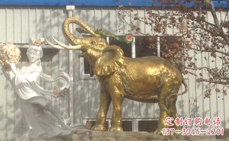 内江铜质大象雕塑,令人惊叹的精湛工艺