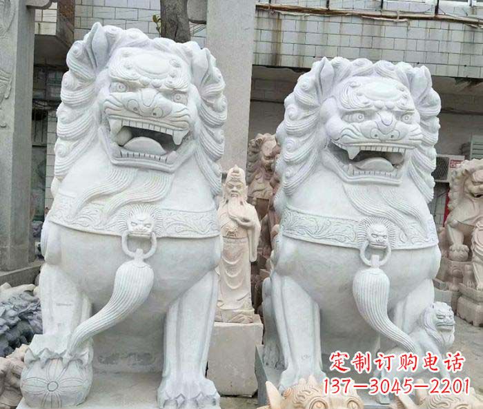 内江精美大理石狮子雕塑