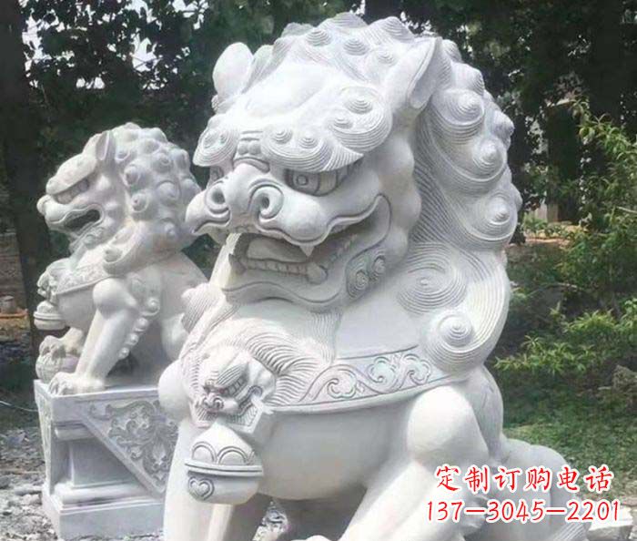 内江中领雕塑:精致石雕狮子捕捉震撼动人的气势