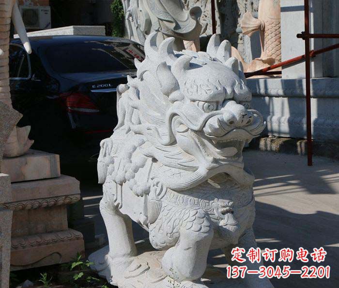 内江企业景观石雕麒麟