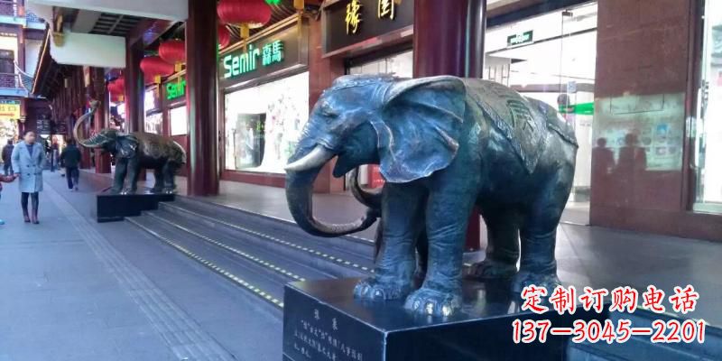 内江精美大象铜雕,传承古代工艺