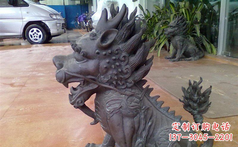 内江中领雕塑:舍利子之源,麒麟铸铜神兽铜雕