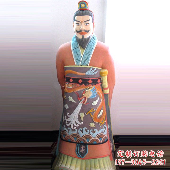 内江中国领先的秦始皇钢玻璃雕塑