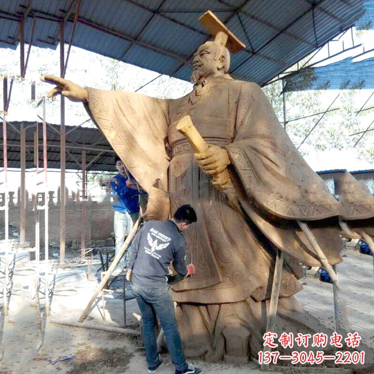 内江秦始皇雕塑泥稿