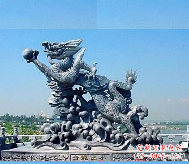 内江中领雕塑独一无二的青龙出水雕塑