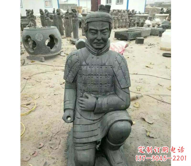 内江青石仿古兵马俑雕塑