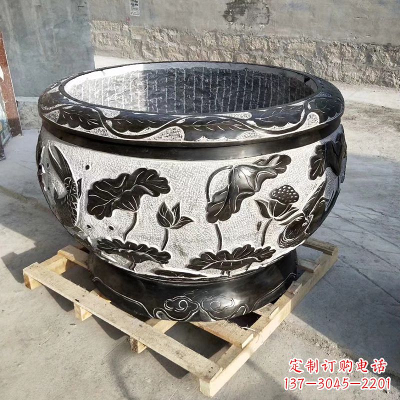 内江欣赏古典韵味,青石仿古水缸雕塑尽显典雅