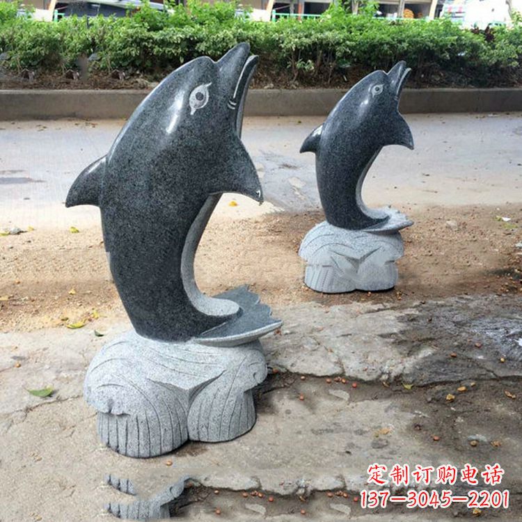 内江青石海豚雕塑--精致好看与象征意义一起令人惊叹