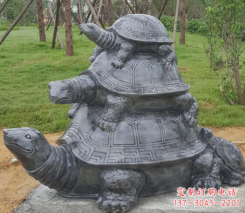 内江精美耐看的海龟母子雕塑