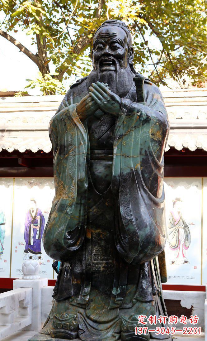 内江青铜孔子行教像,把智慧和精神传承