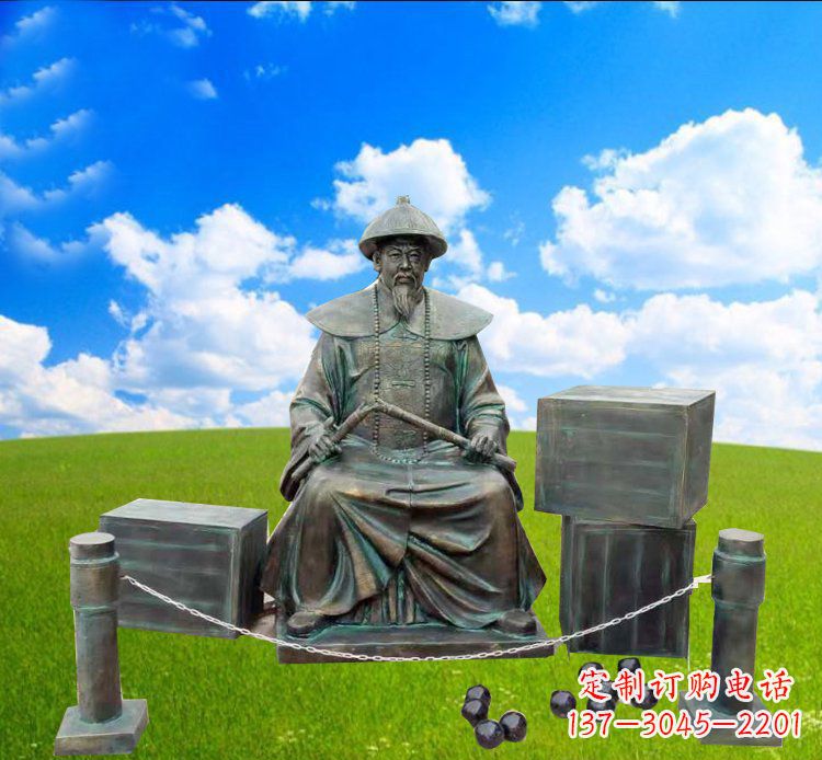 内江青铜雕刻的传奇——林则徐铜雕