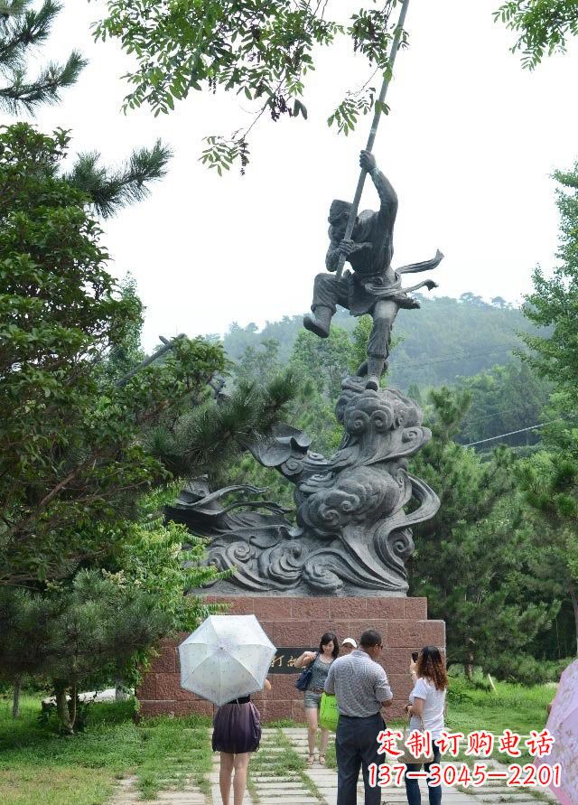内江佛教中的传奇:青铜孙悟空雕塑