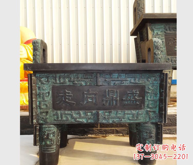 内江青铜香炉雕塑，传承中国文化