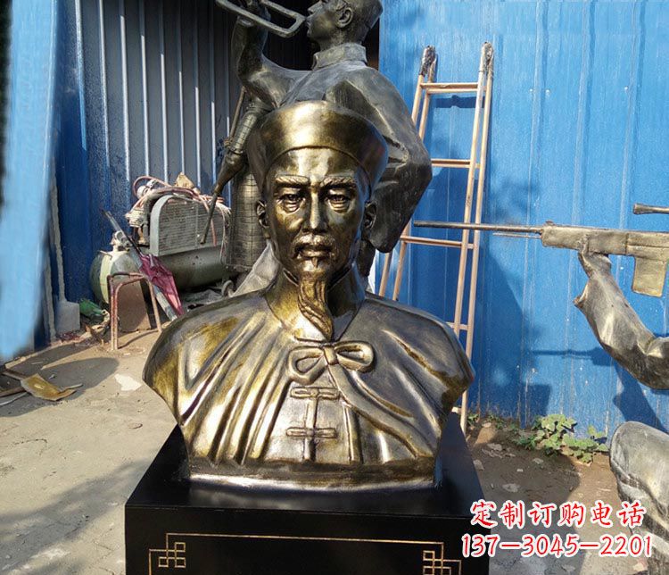 内江经典英雄,林则徐铜雕