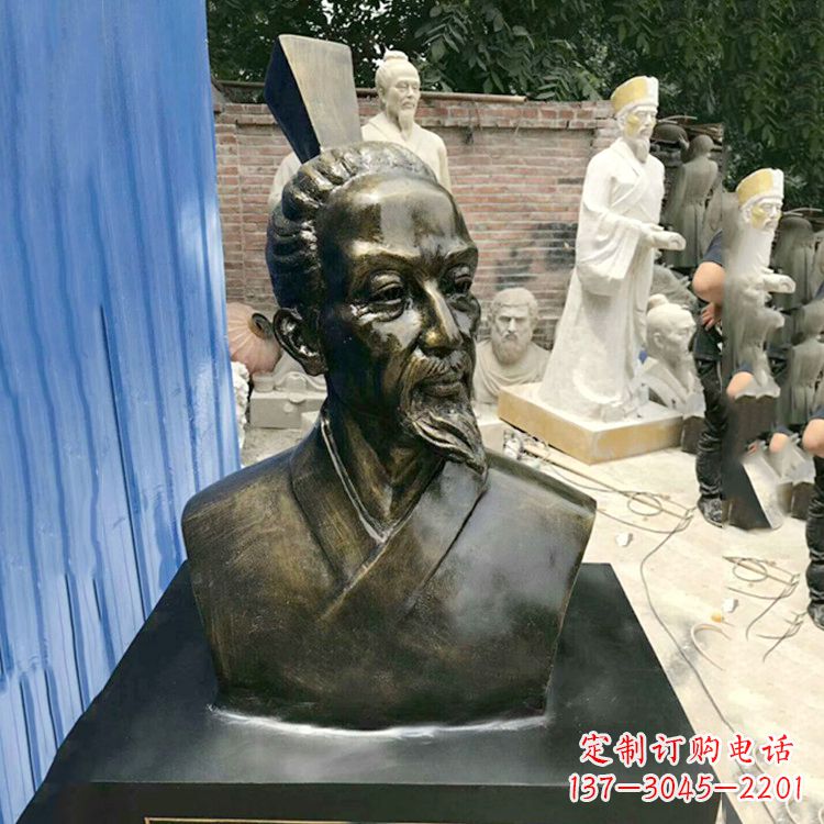 内江屈原雕塑仿铜头像,让您享受美好的艺术之美