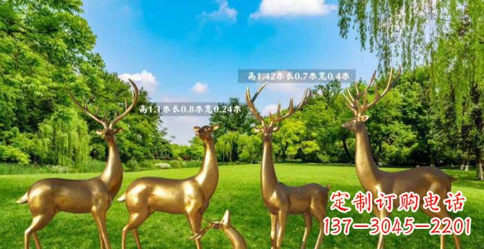 内江美轮美奂的鹿雕塑,是铜雕工艺在古典雕塑艺…