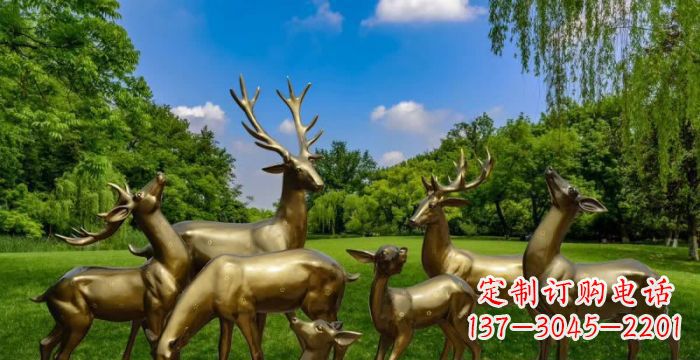 内江群雄逐鹿,高贵精美的鹿雕塑