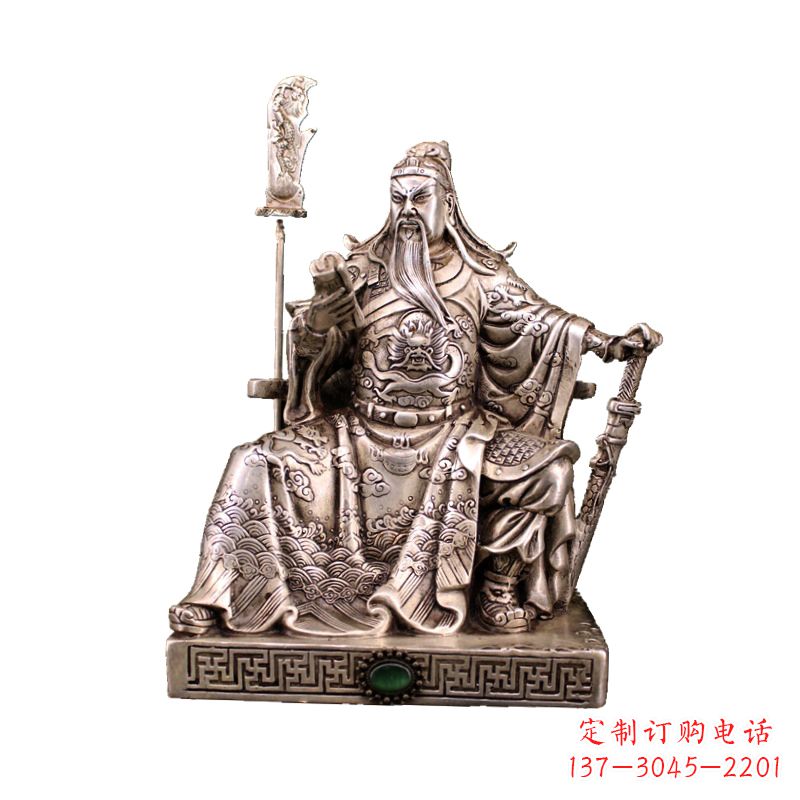 内江体现英雄风范的关公雕塑