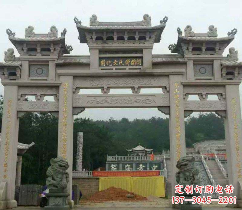 内江中领雕塑:顶级大理石牌坊石雕