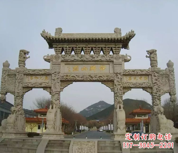 内江铭刻美好时光,中领雕塑牌坊石雕