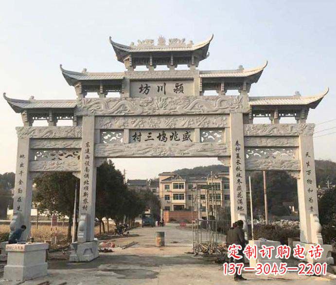 内江特色大理石牌坊雕塑