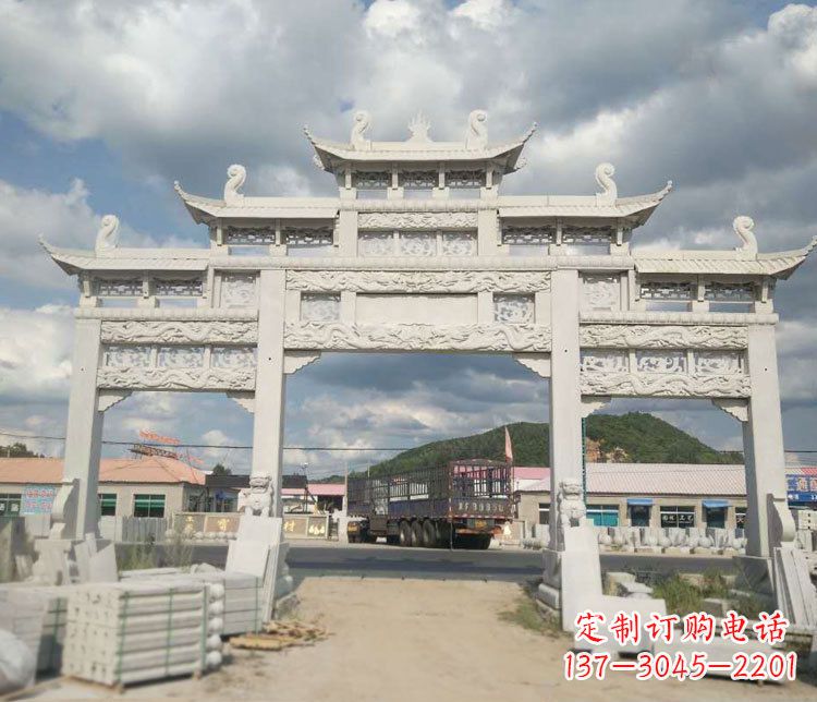 内江精美大理石牌坊石雕——给您的家园增添优雅气质