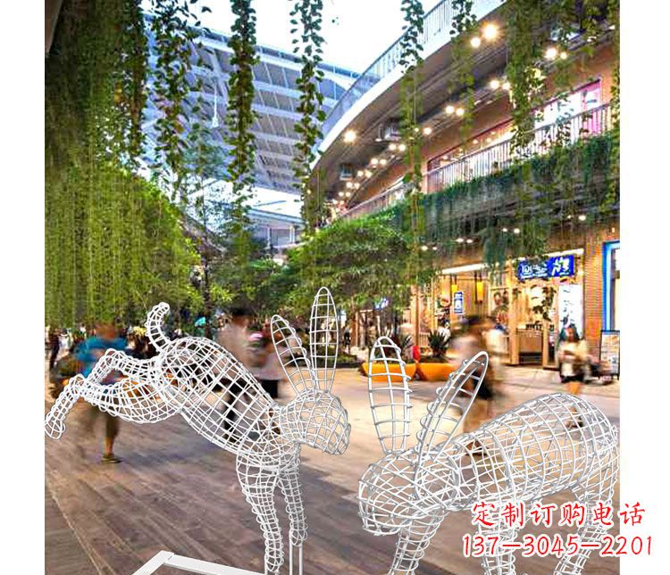 内江中领雕塑的精致兔子雕塑