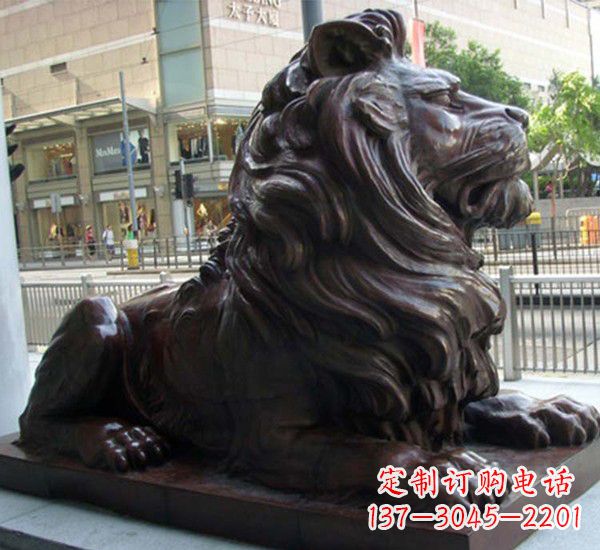 内江汇丰铜狮子雕塑,引领潮流,传承中国古典文化