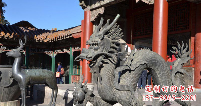 内江中领雕塑厂家的青铜神龙雕塑,以神龙作为主…