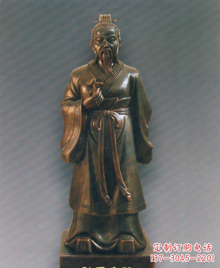 内江扁鹊仿铜人物雕塑-独特的玻璃钢雕刻