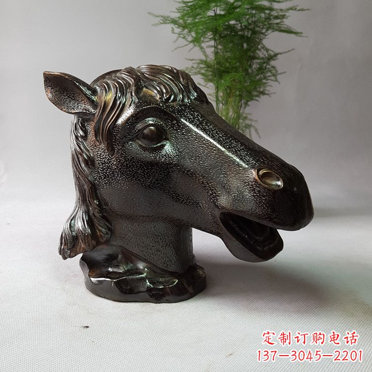内江中领雕塑:生肖马铸铜兽首