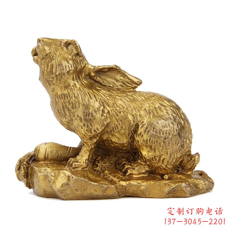 内江精美铸铜鎏金动物雕塑