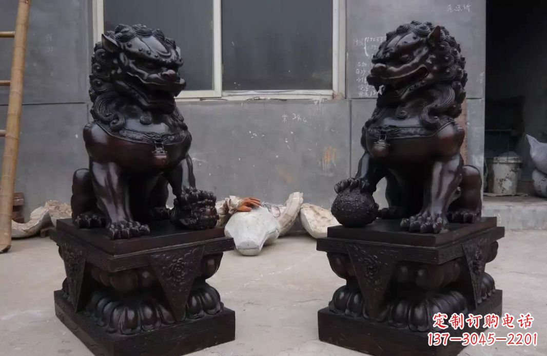 内江中领雕塑狮子雕塑,超精致的铜雕艺术