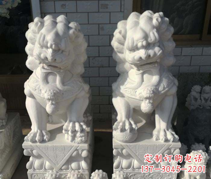 内江狮子门口石雕,工艺精湛品质卓越