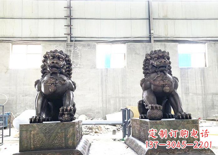 内江中领雕塑专业生产高端铜狮子雕塑。狮子雕塑…