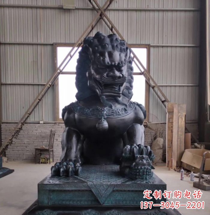 内江中领雕塑狮子铜雕塑,壮丽展现王者之气!