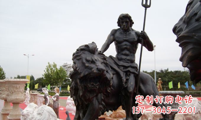 内江狮子座铜雕:狮子雕塑把你的星座进行升华